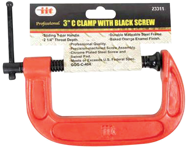 IIT 3'' C CLAMP BLACK COATED SCREW