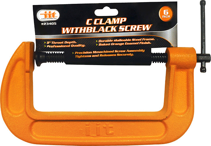 IIT 6'' C CLAMP BLACK COATED SCREW