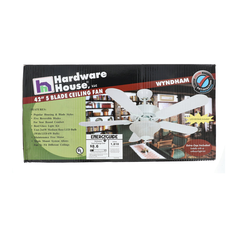 HH WYNDHAM 42'' 5-BLADE CEILING FAN