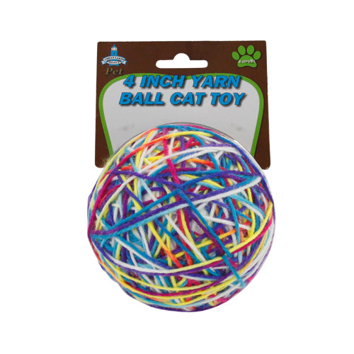 4'' YARN BALL CAT TOY