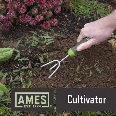 AMES 2pc GEL GRIP GARDEN TROWEL & CULTIVATOR SET