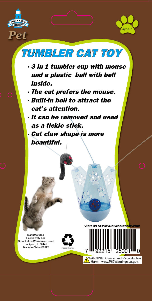 TUMBLER CAT TOY WITH BELL