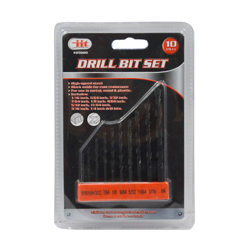 IIT 10pk DRILL BIT SET