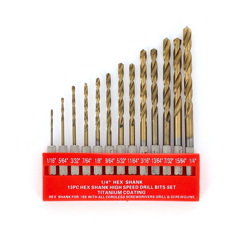 IIT 13pc HEX SHANK DRILL BIT SET