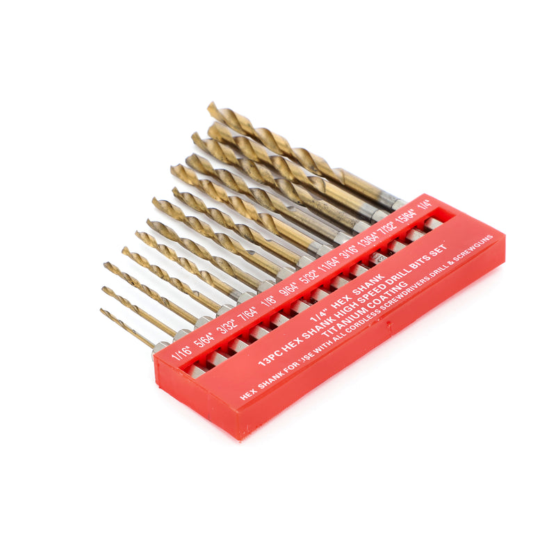 IIT 13pc HEX SHANK DRILL BIT SET