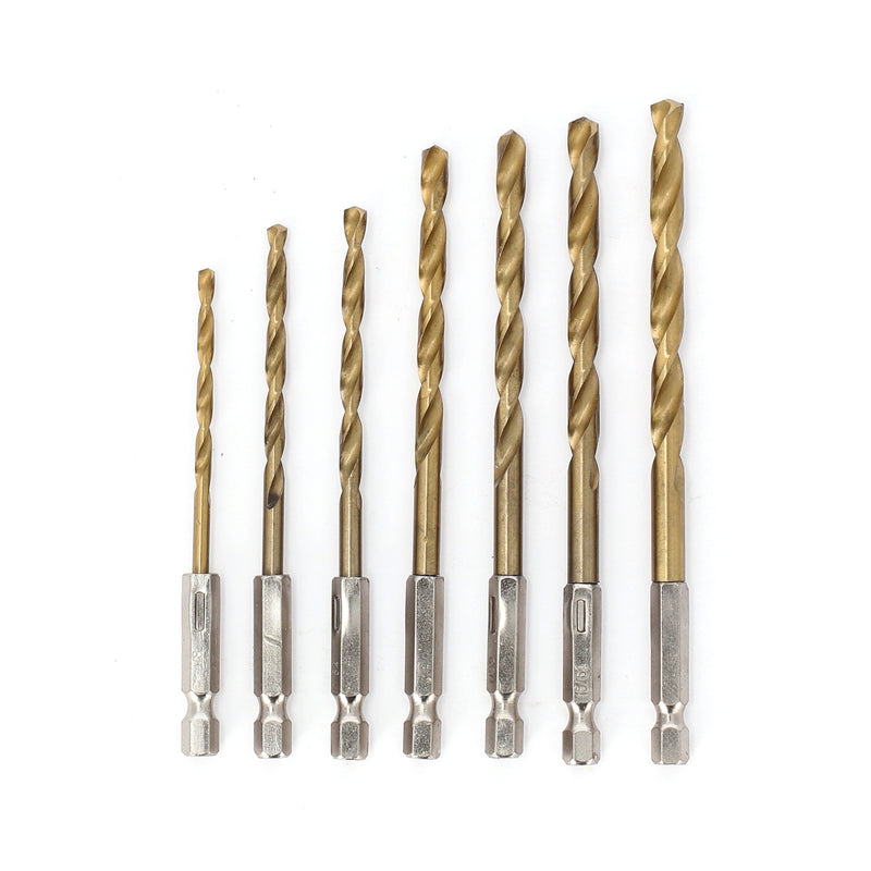 IIT 7pc HEX SHANK DRILL BITS