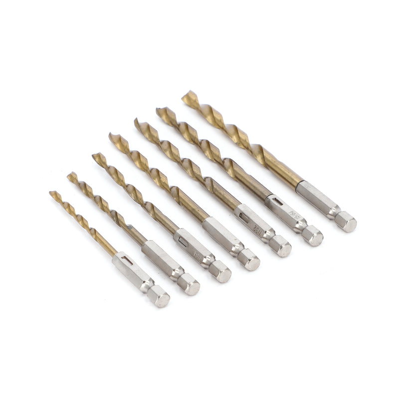 IIT 7pc HEX SHANK DRILL BITS