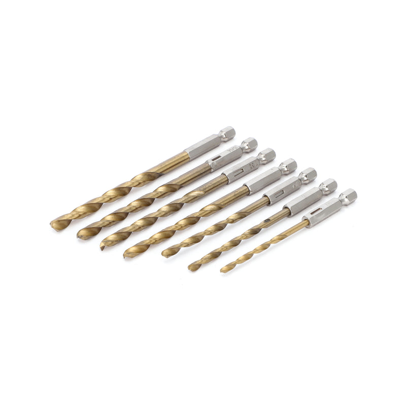 IIT 7pc HEX SHANK DRILL BITS