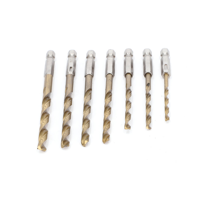 IIT 7pc HEX SHANK DRILL BITS
