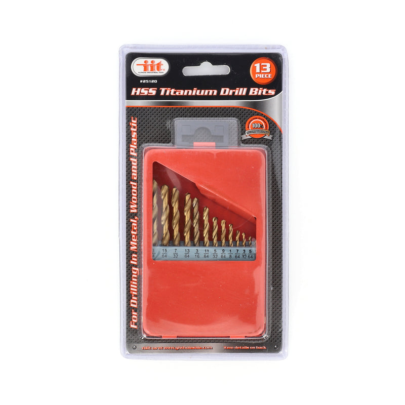 IIT 13pc TITANIUM DRILL BIT SET