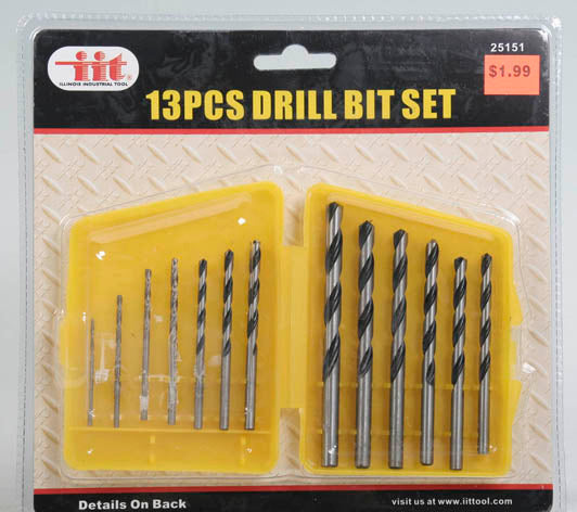 IIT 13pc DRILL BIT SET