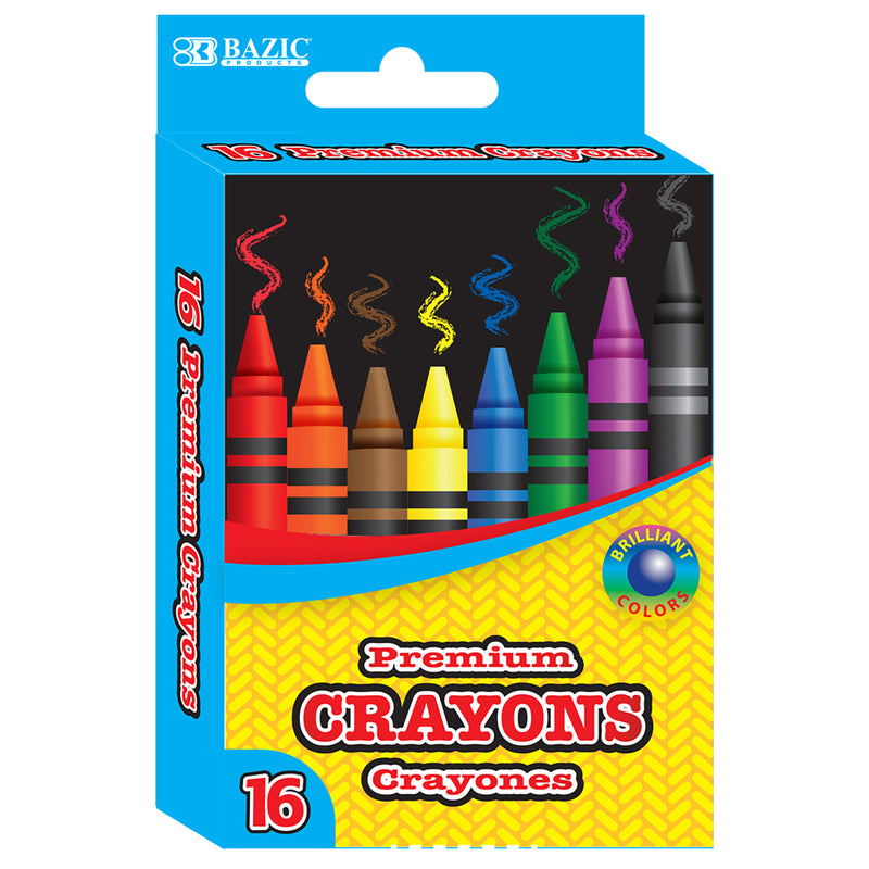 16 COLOR PREMIUM CRAYONS -NO ONLINE SALES