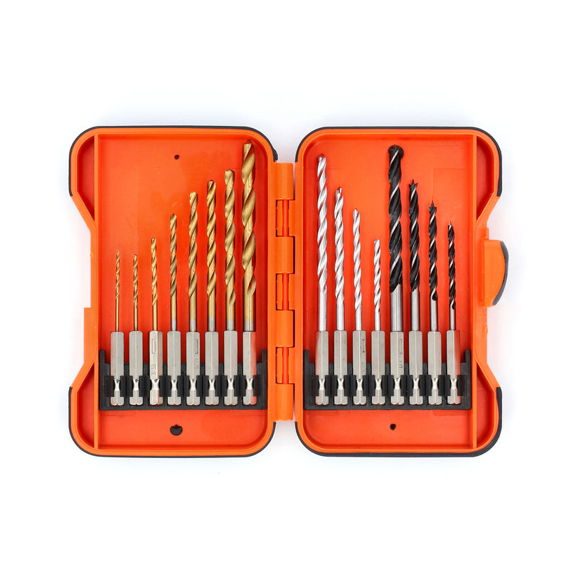 IIT 16pc HSS TITANIUM DRILL BIT SET