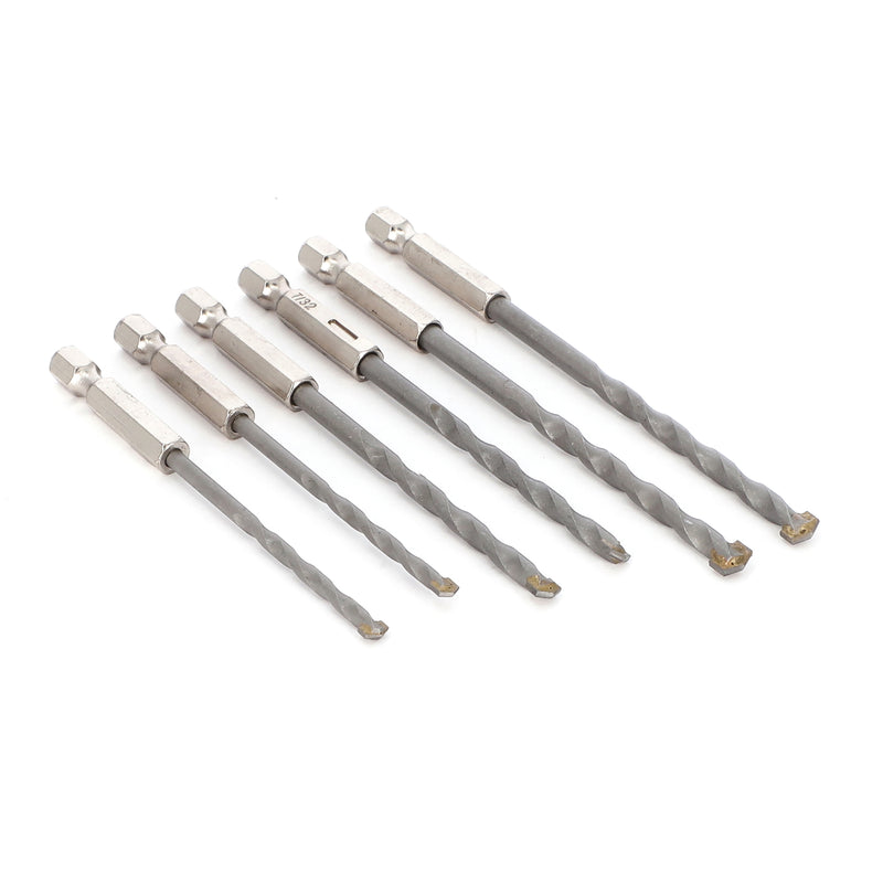 IIT 6pc HEX SHANK MASONRY DRILL BITS