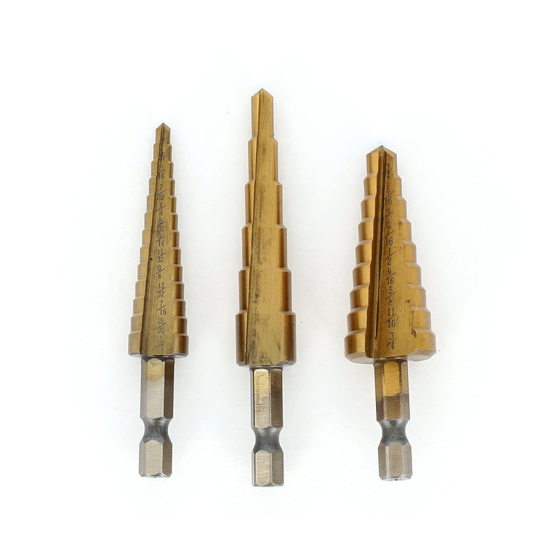 IIT 3pc STEP DRILL BIT SET