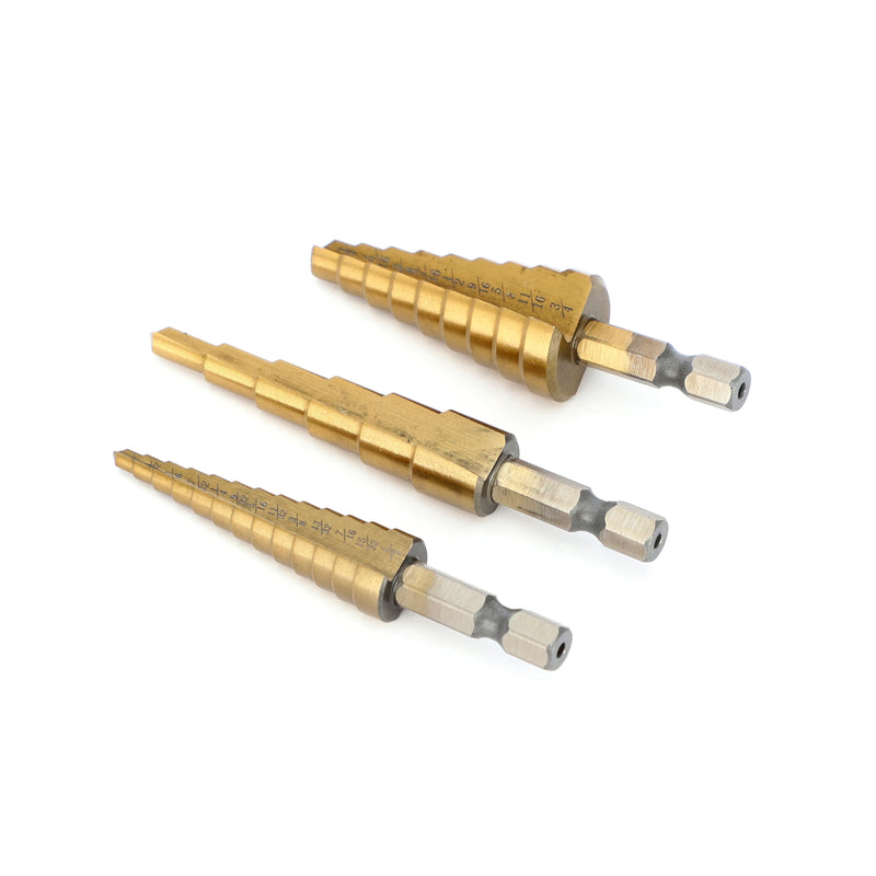 IIT 3pc STEP DRILL BIT SET