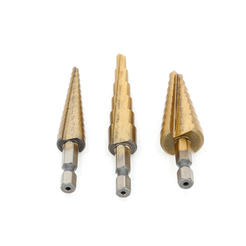 IIT 3pc STEP DRILL BIT SET