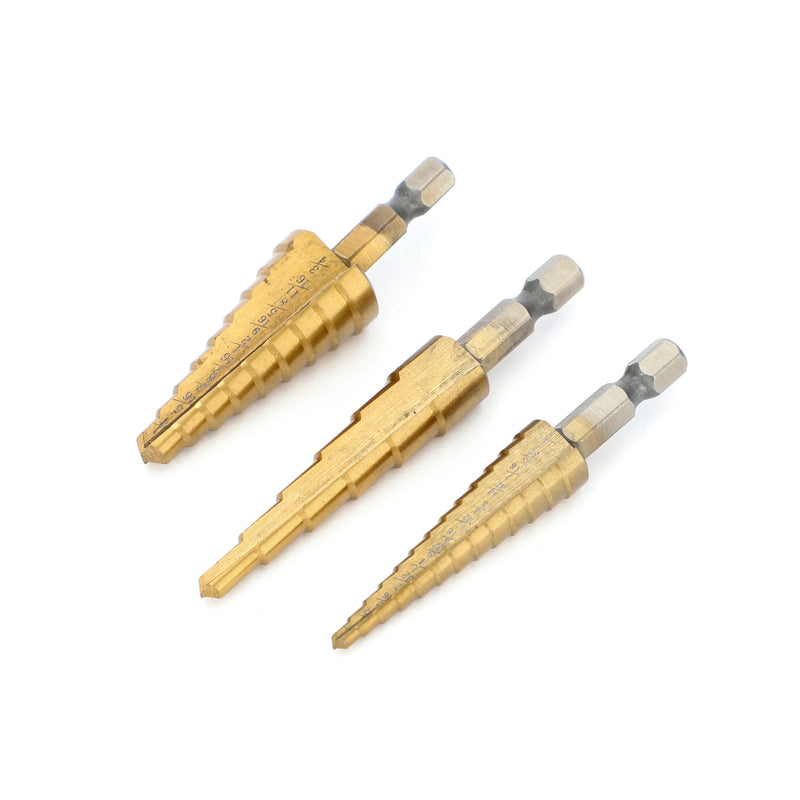 IIT 3pc STEP DRILL BIT SET