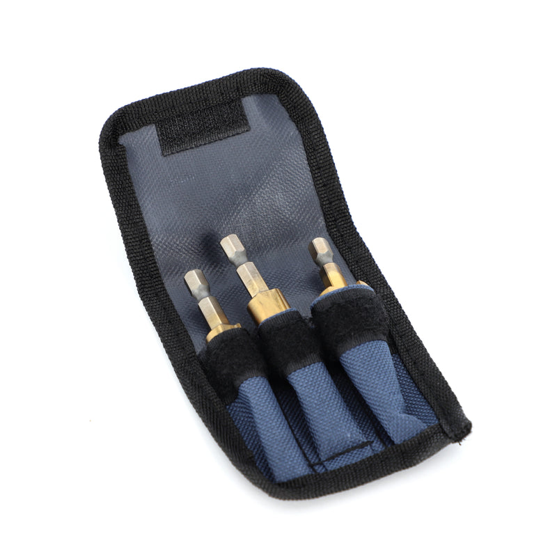 IIT 3pc STEP DRILL BIT SET