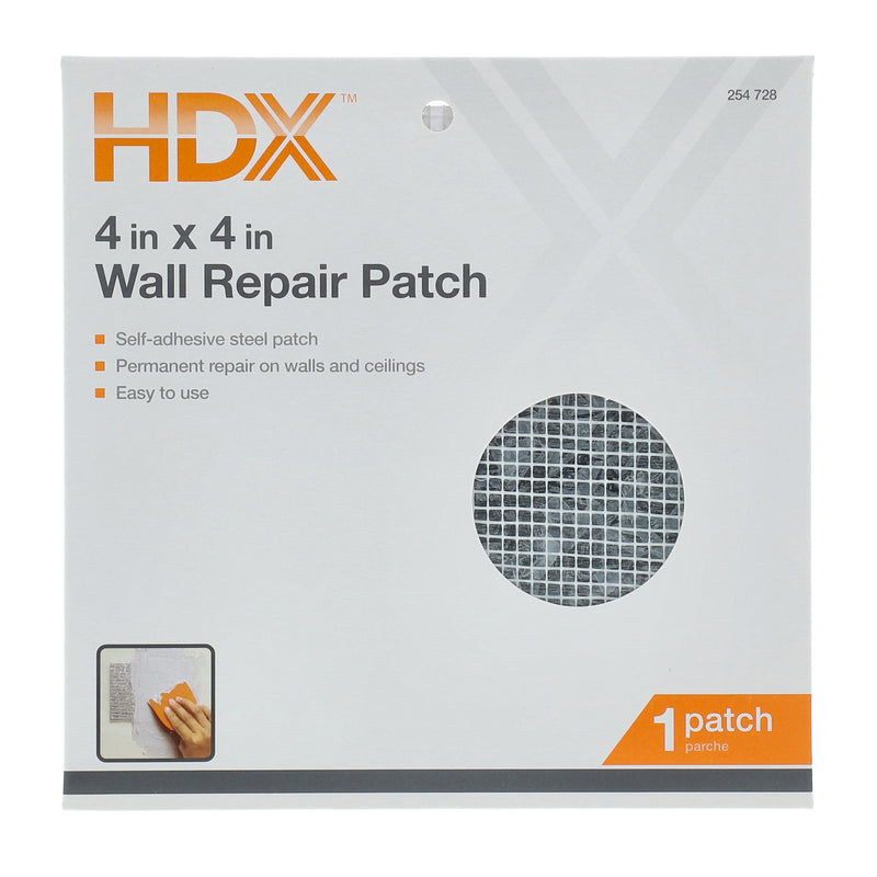 HDX DRYWALL REPAIR PATCH 4x4'' SELF-ADHESIVE