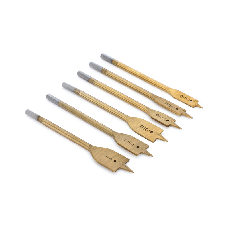 IIT 6pc TITANIUM WOOD SPADE BIT
