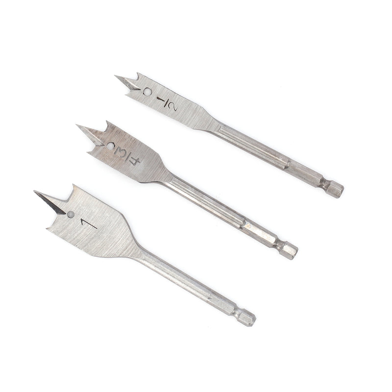 IIT 3PC STUBBY SPADE BIT SET QUICK CHANGE