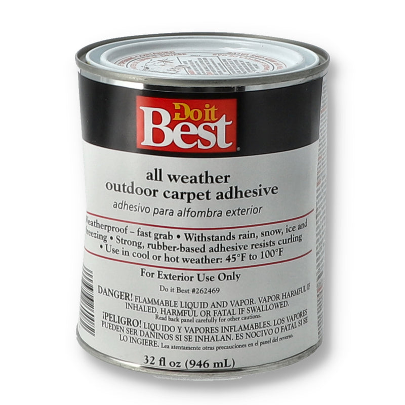 DO IT BEST 1 QUART ALL WEATHER OUTDOOR CARPET ADHESIVE (DENTED CANS)