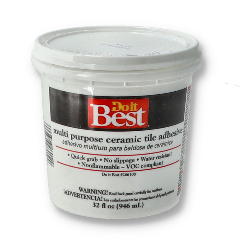 DO IT BEST 1 QUART MULTI-PURPOSE CERAMIC TILE ADHESIVE