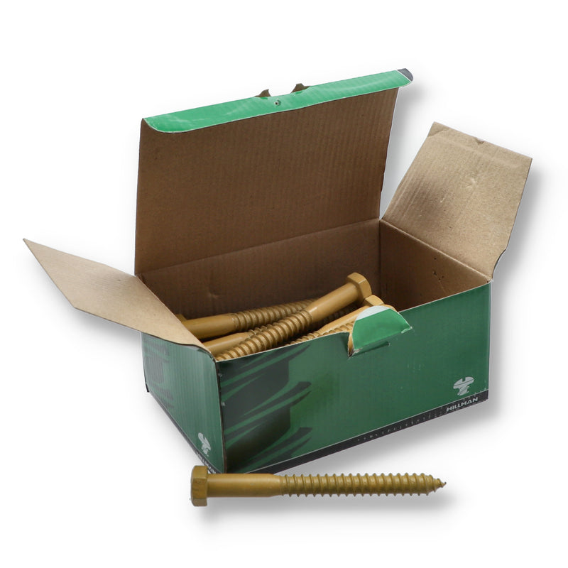 DECK PLUS 25CT EXTERIOR LAG SCREW 1/2x5'' TAN COLOR