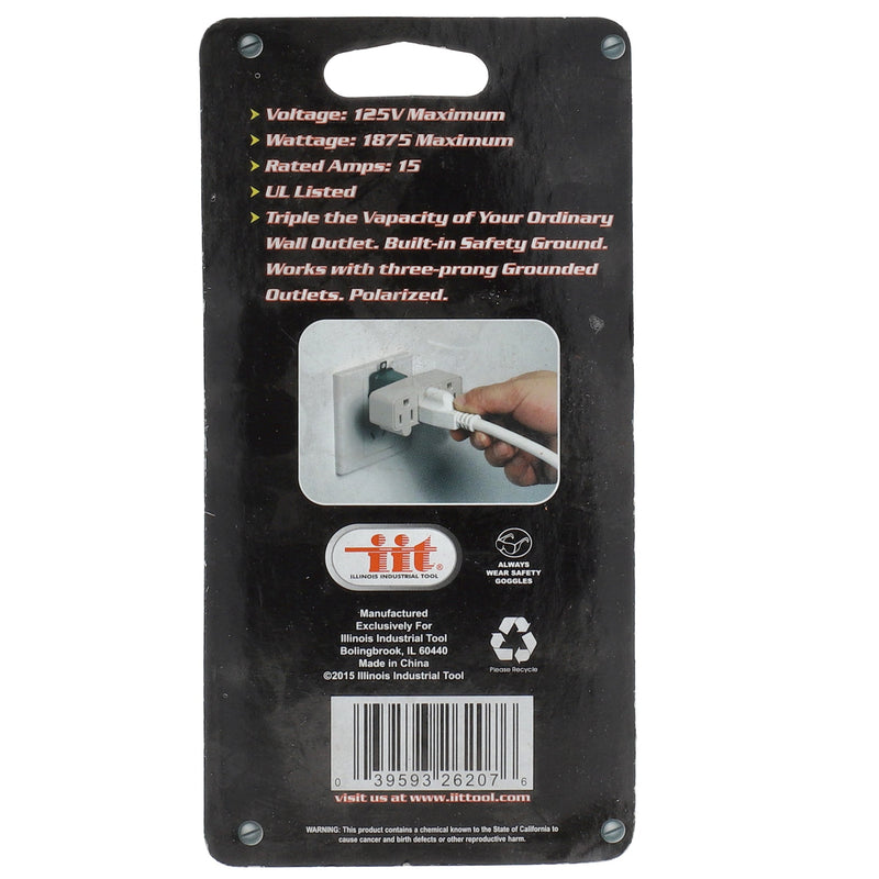 IIT 1 TO 3 OUTLET WALL TAP UL