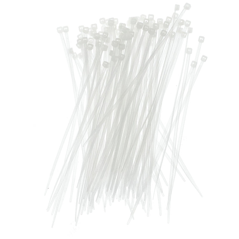 IIT 100pc 6'' WHITE NYLON CABLE TIES