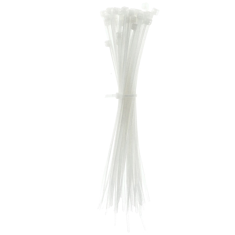 IIT 100pc 12'' WHITE NYLON CABLE TIES