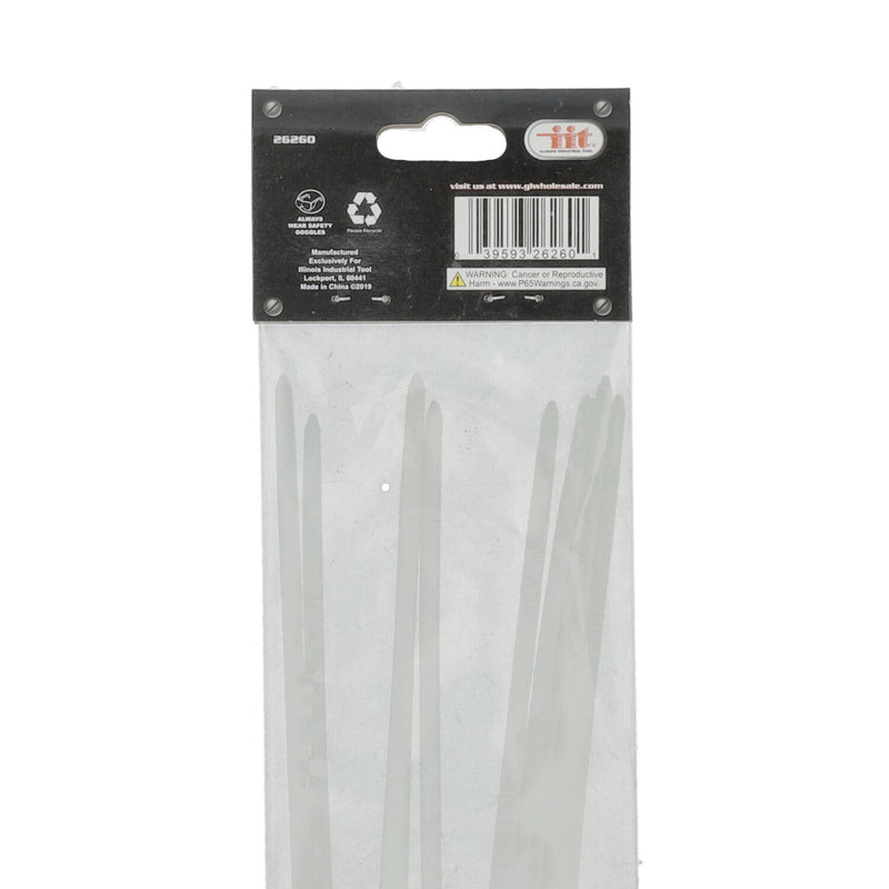 IIT 10 PC 20'' NYLON CABLE TIES