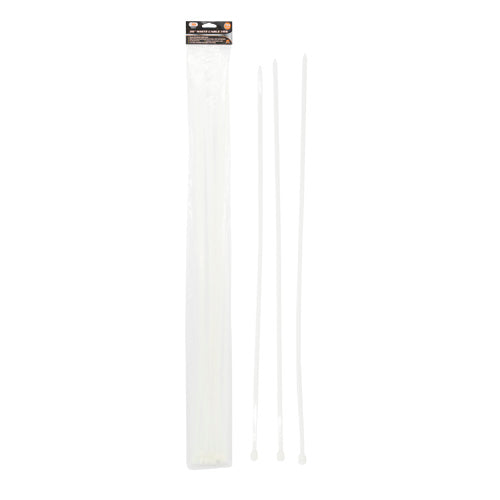 IIT 10pk 36'' WHITE CABLE TIES