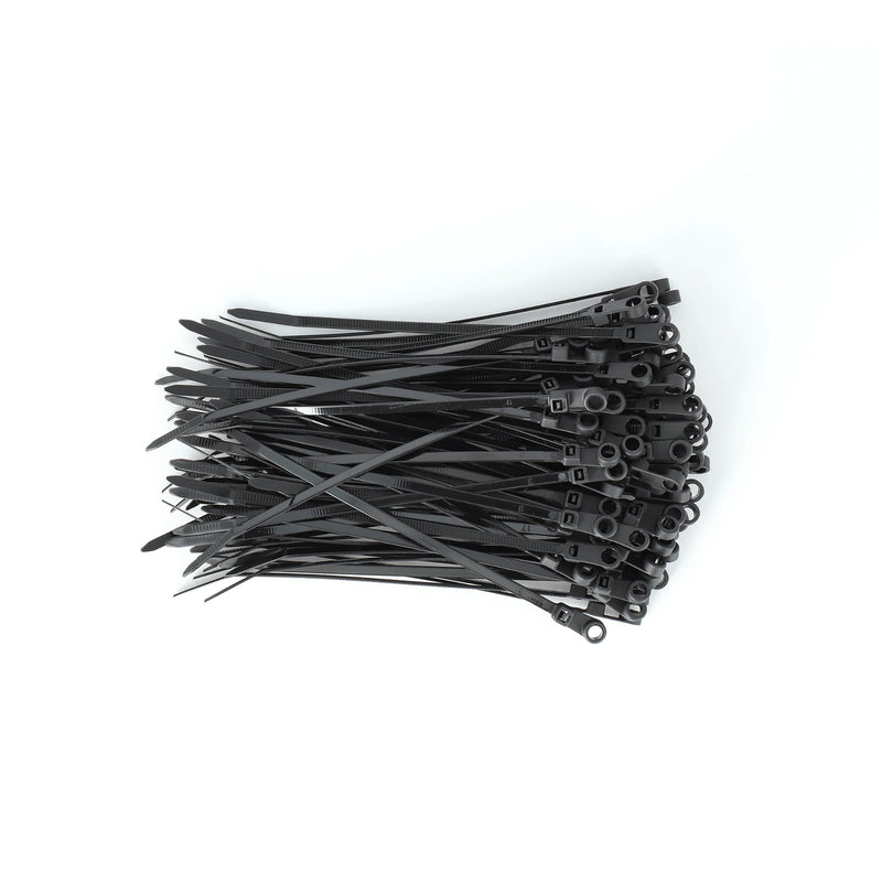 IIT 100PC 6'' x3.6MM MOUNTABLE HEAD CABLE TIE