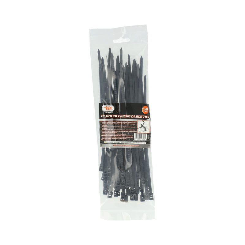 IIT 50pc 8''x4.8mm DOUBLE-HEAD CABLE TIE
