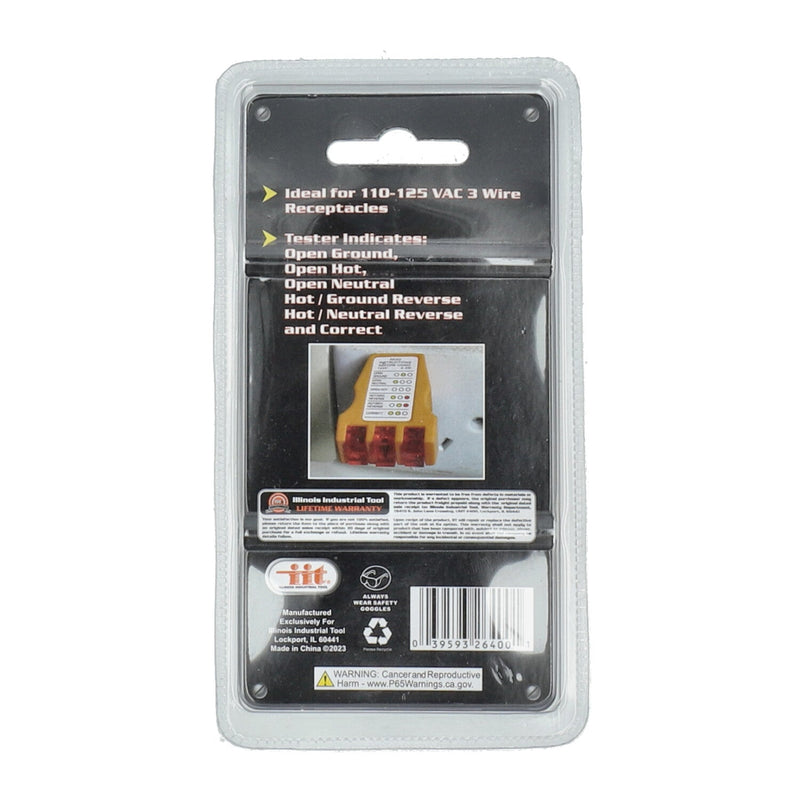 IIT RECEPTACLE TESTER UL LISTED