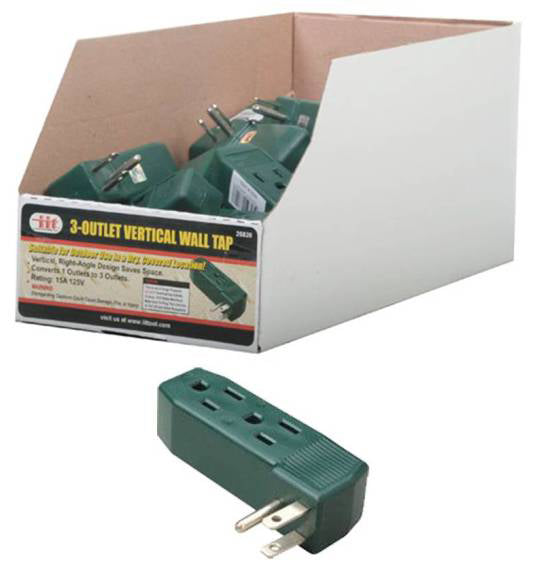 IIT 3-OUTLET VERTICAL WALL TAP