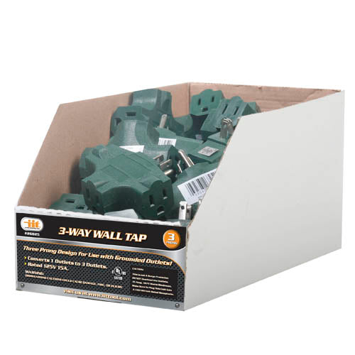 IIT 3-WAY WALL TAP- 3 PRONG