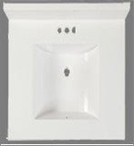 WHT49X22 RECTANGLE TOP