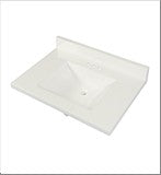 RC WH 61X22 DBL VANITY TOP