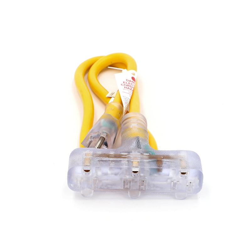 IIT 3' 12/3 TRI-TAP WITH LED ENDS