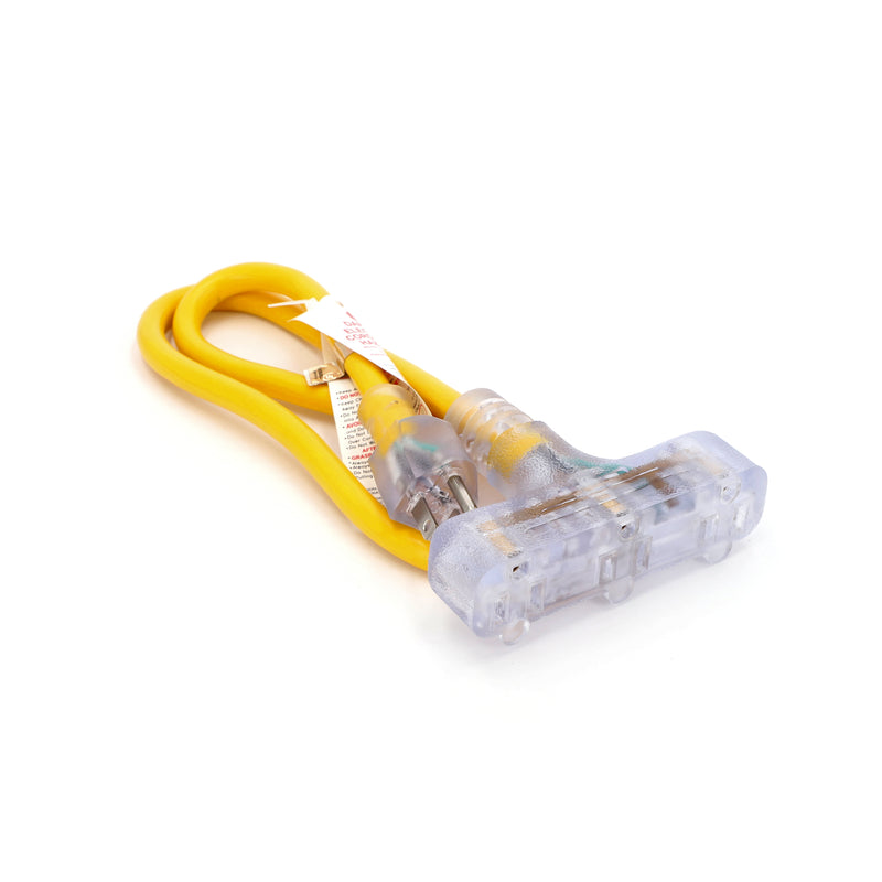 IIT 3' 12/3 TRI-TAP WITH LED ENDS