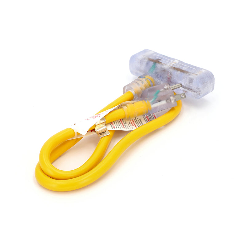 IIT 3' 12/3 TRI-TAP WITH LED ENDS