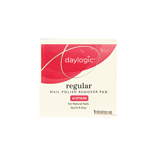 ACETONE NAIL POLISH REMOVER PAD IN FOIL POUCH DAYLOGIC REGULAR