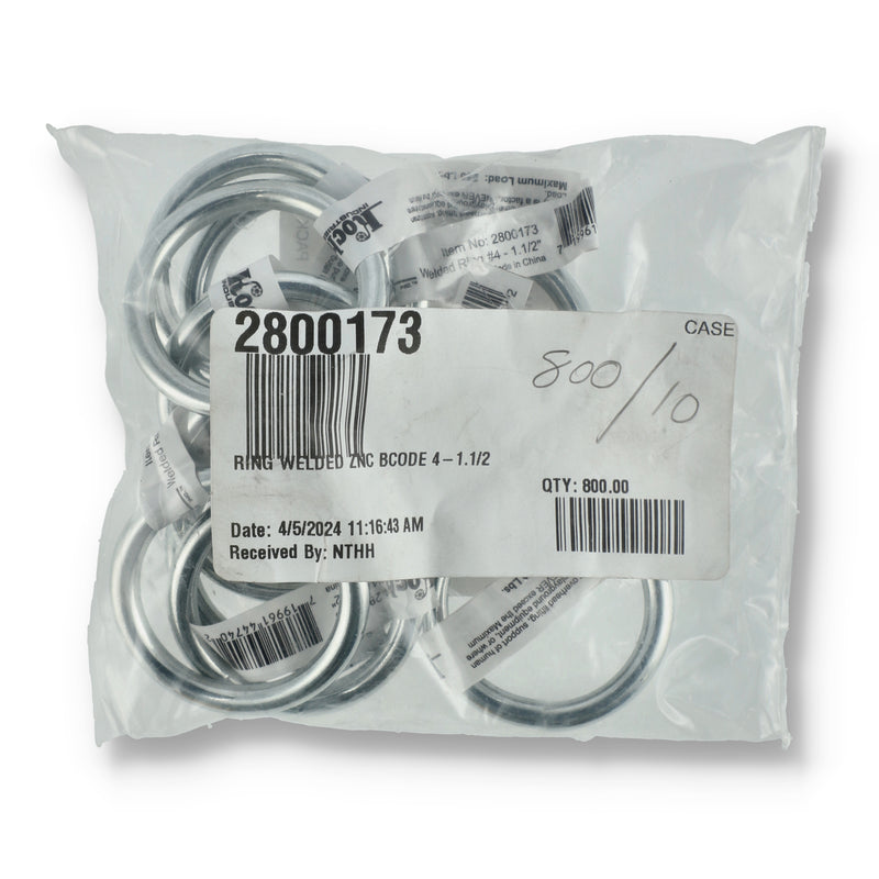 4 WELDED RING 1-1/2''