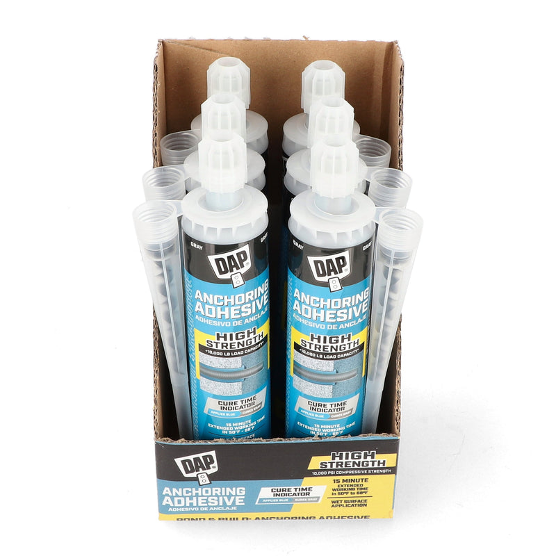 DAP 10.1OZ HIGH STRENGTH ANCHOR ADHESIVE GRAY