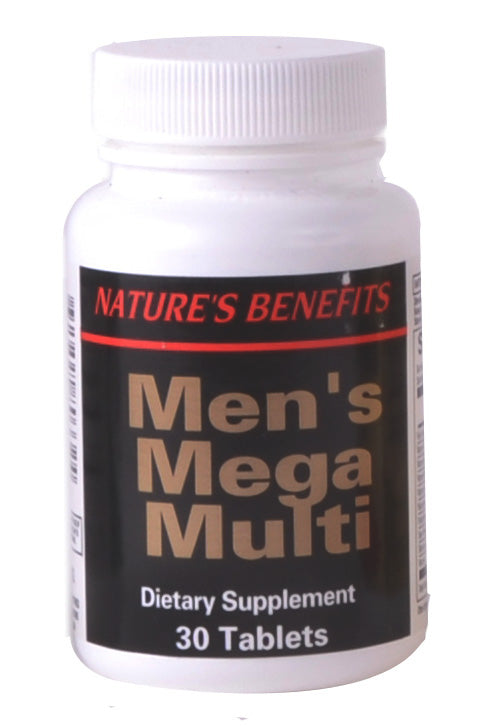 NATURES B. 30ct MEN'S MEGA MULTI DIETARY SUPPLEMENT TABLETS