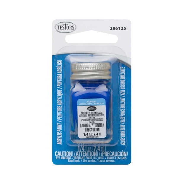 TESTORS 1/4OZ GLOSS DARK BLUE ACRYLIC PAINT
