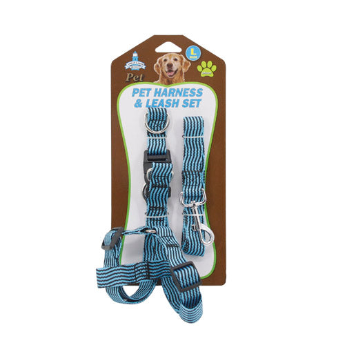 LARGE PET HARNESS & LEASH SET